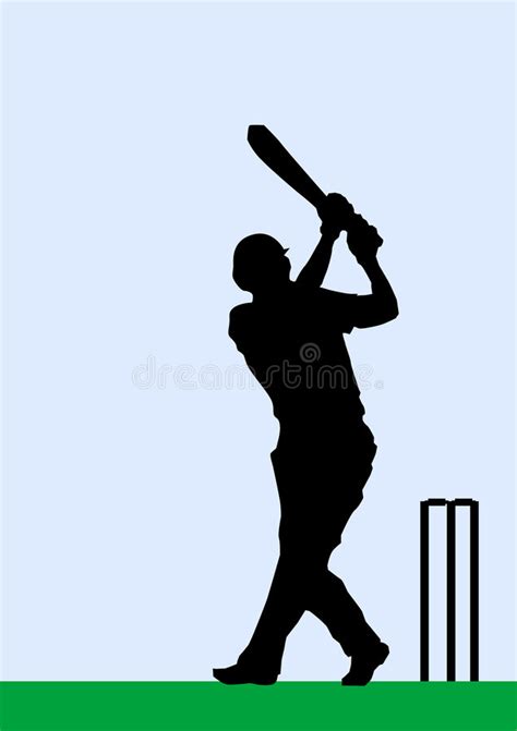 Cricket Silhouette Stock Illustrations Vecteurs And Clipart 4165