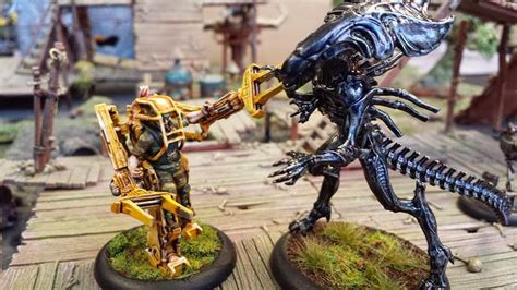 Aliens Vs Predator Miniatures Game Painted Miniatures Updated