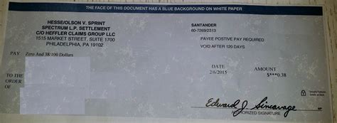 Wooo My Class Action Settlement Check From Sprint Arrived Rfunny