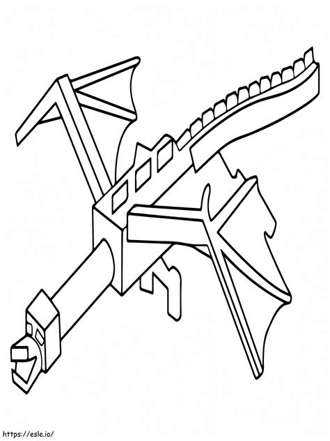 Sturdy Minecraft Dragon Coloring Page