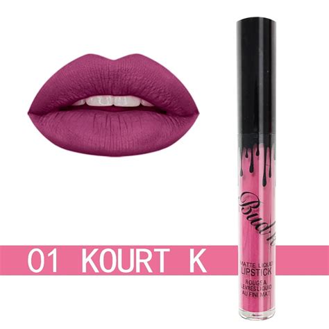 Bud K 2017 Hot Kilie Cosmetic Matte Lipstick Kiss Proof Lasting Waterproof Popular Liquid