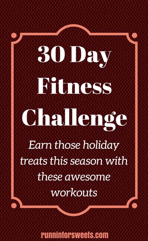 Epic 30 Day Fitness Challenge Runnin For Sweets