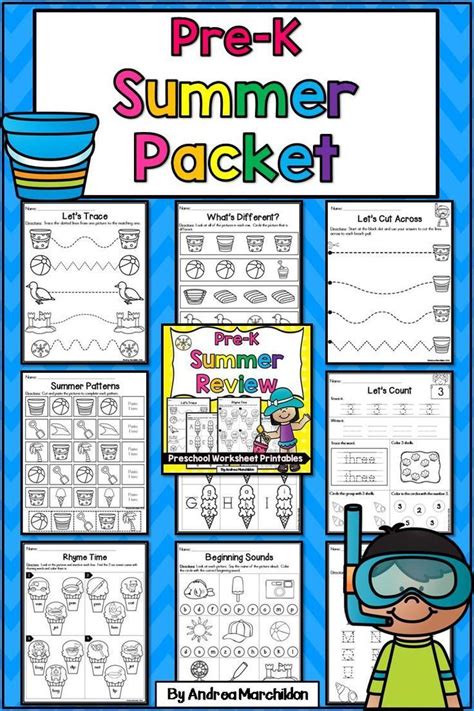 My favorite homework packets contain family projects. Preschool (Pre-K) Summer Packet | Pre k, Preschool ...