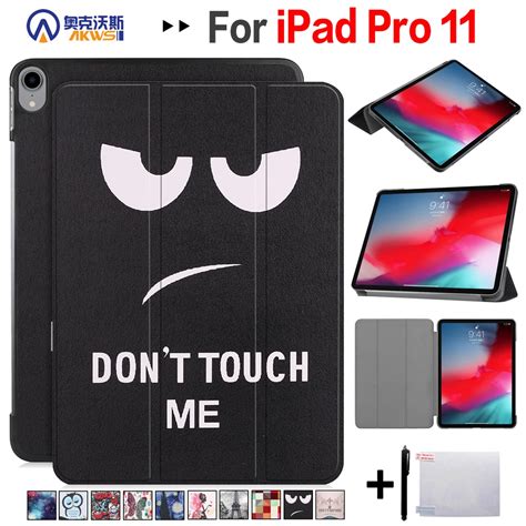 Smart Cover Case For Ipad Pro 11 2018 Color Pu Leather Pc Back Ultra