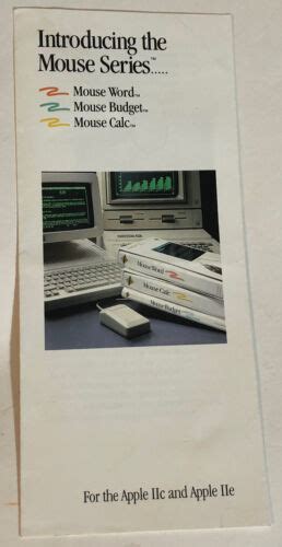 Vintage Apple Macintosh Foldout Brochure Apple Iic Iie Bro9 Vintage