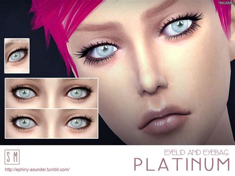 The Sims Resource Platinum Eyelid And Eyebag