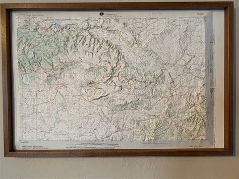 Vernal Ut Co Hubbard Raised Relief Maps With Original Etsy