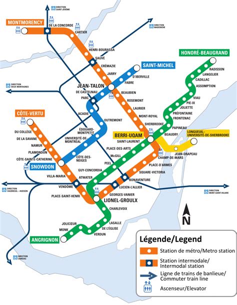 Montreal Metro Metro Maps Lines Routes Schedules