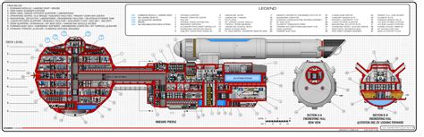 Star Trek Blueprints U S S Questor Agr Planetary Survey Ship