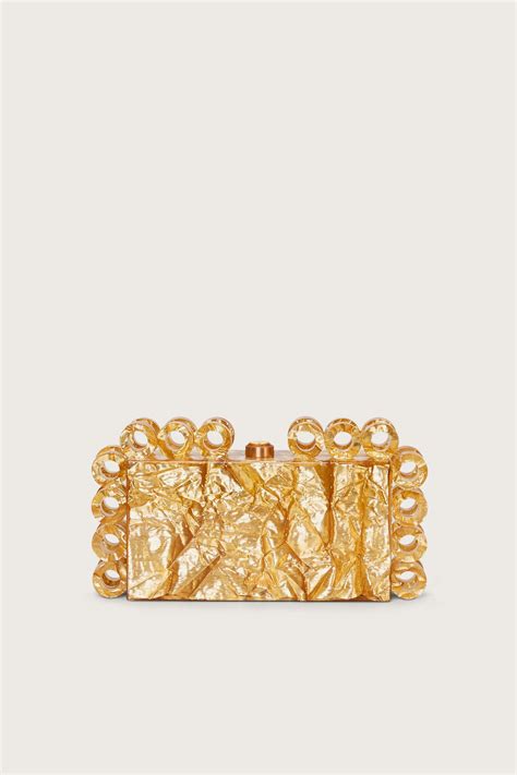 Cult Gaia Harlow Clutch in Metallic | Lyst