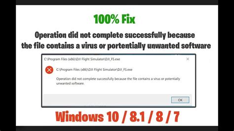 Fix Operation Did Not Complete Successfully Because The File Contains A