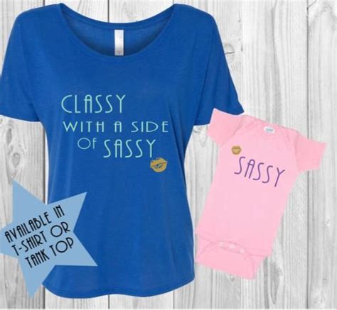 classy with a side of sassy shirt set mommy and me shirts etsy sassy shirts mommy and me