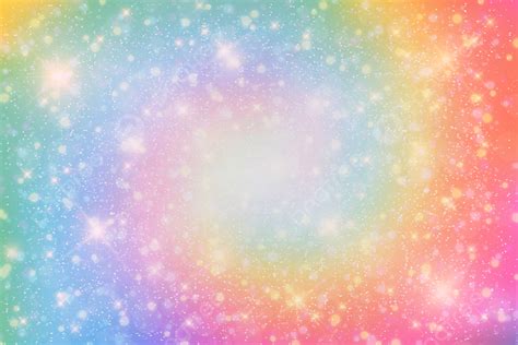 Vector Illustration Of Galaxy Rainbow Background And Pastel Color