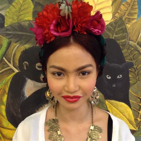 Frida Kahlo Look I Also Painted The Back Drop And Made The Headpiece
