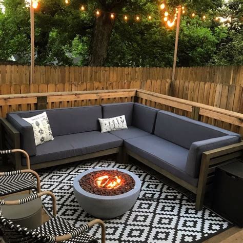 Fire Pit On Wood Deck Garden Fire Pit Fire Pit Seating Backyard