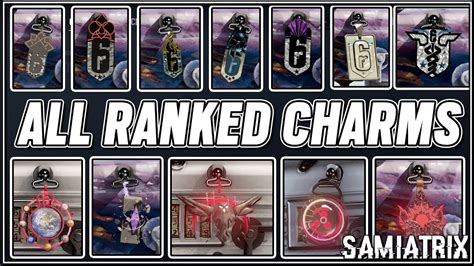 All Ranked Charms Y1s1 Y6s1 Rainbow Six Siege Youtube