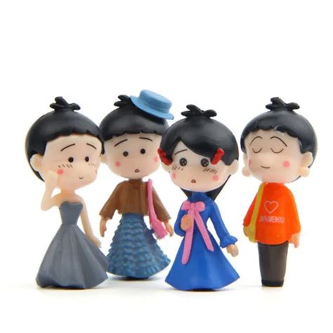 New Arrival4 Pcsset Cartoon Couple Girl Dolls Action And Figures Toys