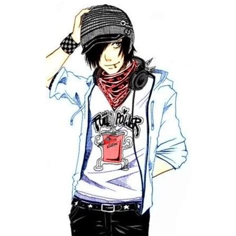 Emo Cute Boy 01 Liked On Polyvore Featuring Anime Creative Stuff
