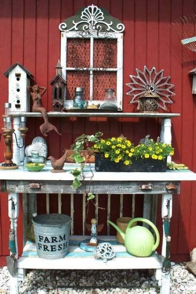 Perfectly Possible Recycled Potting Benches Flea Market Gardening