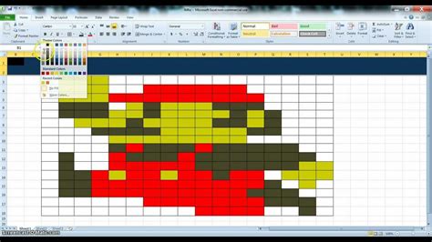 How To Make Mario And Luigi In Microsoft Excel 12 Youtube