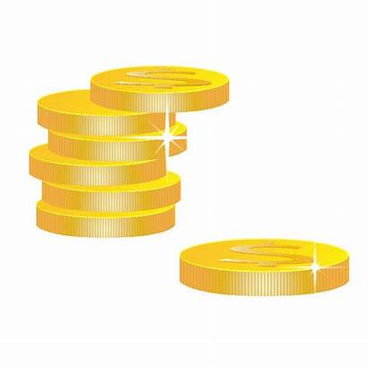 Coin Clip Coins Clipart Vector Golden Dime