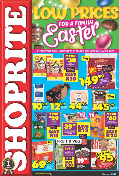 Total 21 active shoprite.com promotion codes & deals are listed and the latest one is updated on february 05, 2021; Shoprite catalogue 03.31.2021 - 04.04.2021 - page 1 | My Catalogue