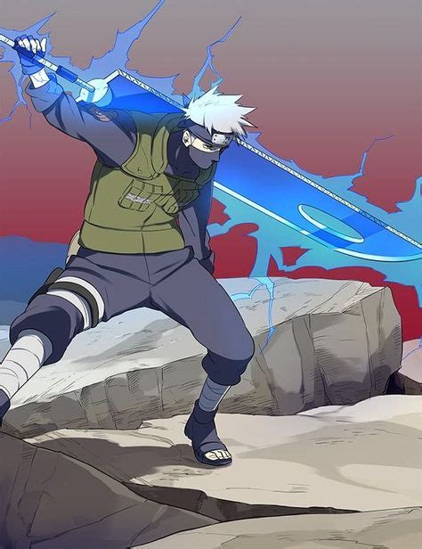 Kakashi Hatake With Zabuzas Sword Naruto Naruto Arte De Naruto Y