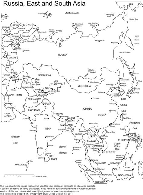Asia Map Outline Printable 6th Grade Social Studies Homeschool Social