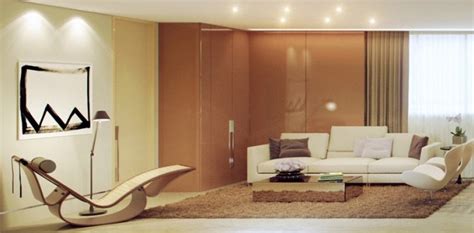 Brown Cream Living Room 665×327 Rendered Minimalist Spaces
