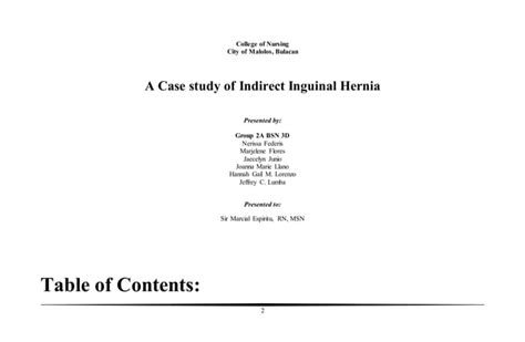 153294346 Case Study Of Indirect Inguinal Hernia R