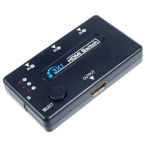 It offers simple set up with the. 3-port HDMI Switch with Remote Control - Black