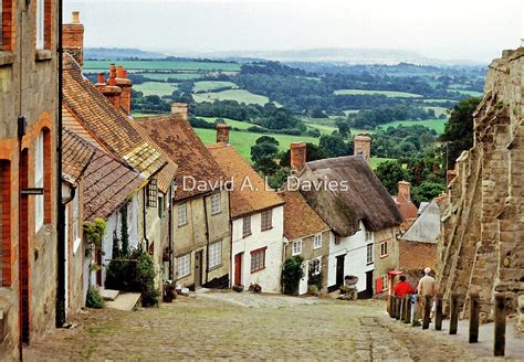Gold Hill Shaftesbury Dorset England By David A L Davies Redbubble