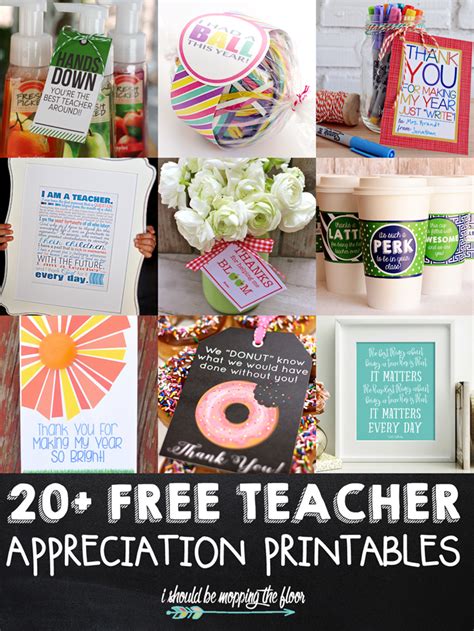 I Should Be Mopping The Floor 20 Free Teacher Appreciation Printables
