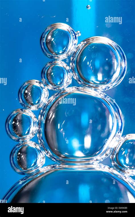 Blue Bubbles In Clear Water Stock Photo Alamy