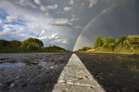 Street Road Rainbows Wallpapers Hd Desktop And Mobile Backgrounds