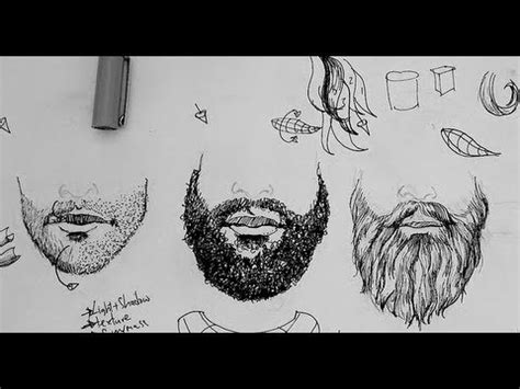 How to draw manga hair. Pen and Ink Drawing Tutorials | How to draw beards and ...
