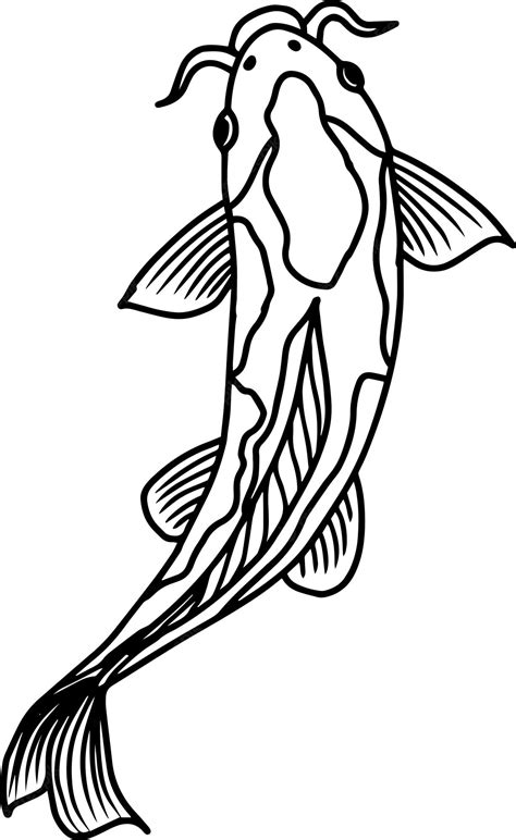 Koi Fish Outline