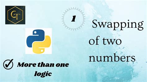 Python Tutorial Program To Swap Two Numbers Python For Beginners