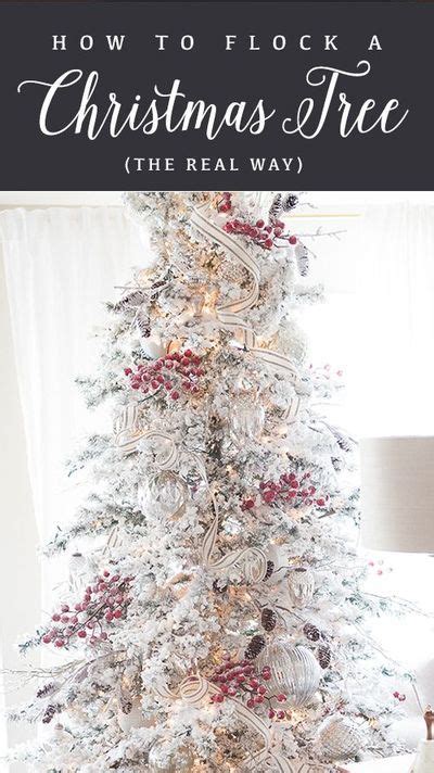 How To Flock A Christmas Tree The Real Way Easy Diy Tutorial For The