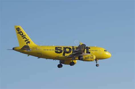 Spirit Airlines Airbus Lax Editorial Stock Image Image Of August