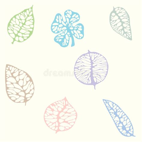 Pastel Leaf Background Stock Vector Illustration Of Background 79427099