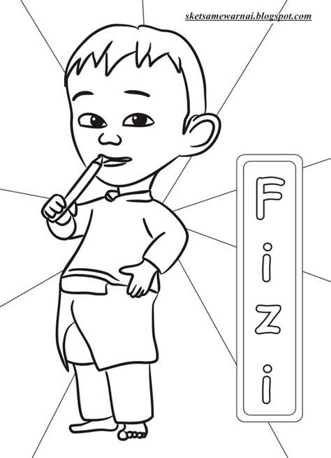 15+ gambar sketsa untuk belajar anak dalam mewarnai gambar. Sketsa Mewarnai Gambar Upin Dan Ipin - Sketsa Mewarnai
