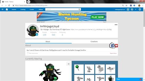 How To Put Fb To Roblox Profile Youtube