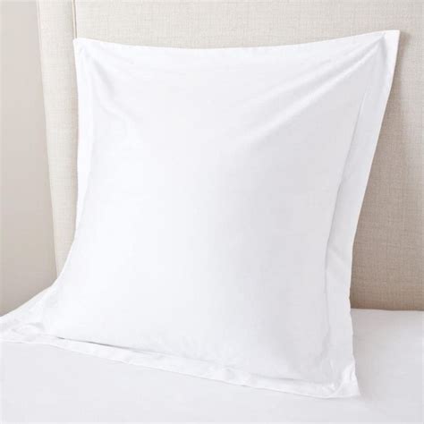 white euro european pillow shams set of 2 luxury 580 thread count 100 egyptian cotton cushion