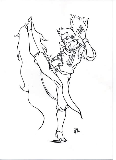 Avatars From The Legend Of Korra Coloring Pages For K
