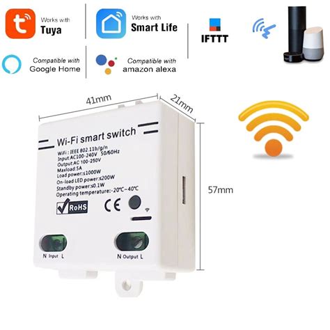 New 5a Smart Home Wifi Wireless Switch Module For Ios Android App