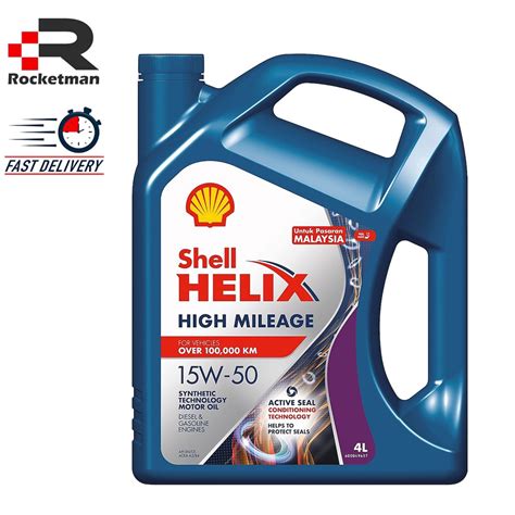 Synthetic oil is a lubricant consisting of chemical compounds that are artificially made. SHELL HELIX HIGH MILEAGE 15W50 ENGINE OIL SEMI SYNTHETIC ...