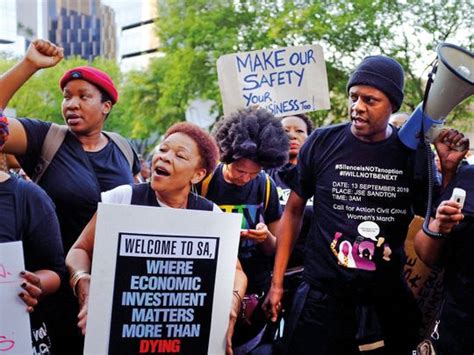South Africans Protest Rising Levels Of Gender Based Violence Africa