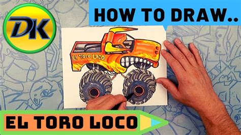 How To Draw El Toro Loco Youtube