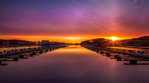 Midnight Sun Norway Midnight Sun Norwegian Sky Norway